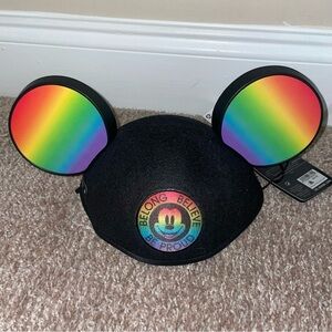 Disney Parks Pride Collection Mickey Mouse‎ Ear Hat Adult New with Tag